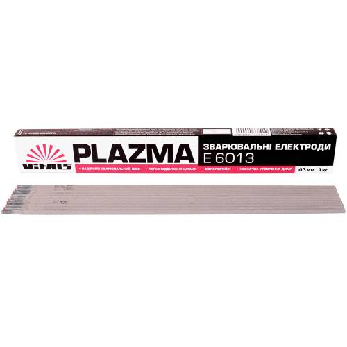 Електроди зварювальні Vitals Plazma E6013, d 3 мм, 1 кг фото 1