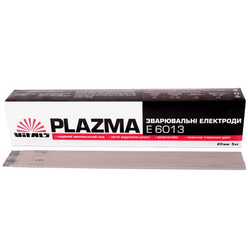 Електроди зварювальні Vitals Plazma E6013, d 3 мм, 5 кг фото 1