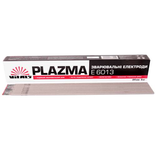 Електроди зварювальні Vitals Plazma E6013, d 4 мм, 5 кг фото 1