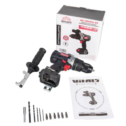 Дриль-шуруповерт акумуляторний Vitals Professional AU 1860Pbt BS SmartLine фото 4