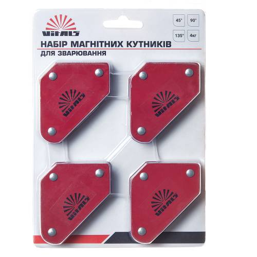 Набір магнітних кутників для зварювання Стріла Vitals WMS 4шт  фото 