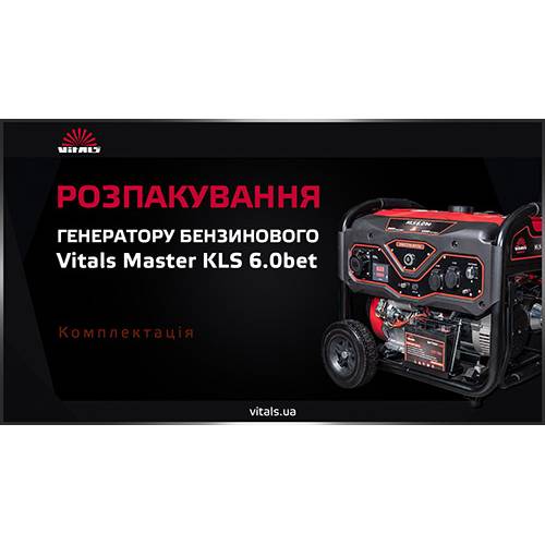 Генератор бензиновий Vitals Master KLS 6.0bet фото 6