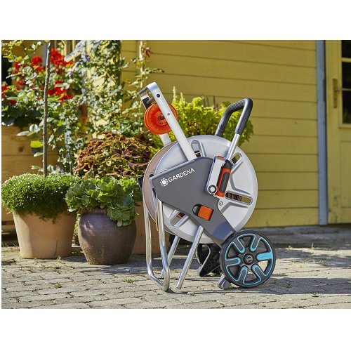 Візок для шлангу GARDENA AquaRoll M EasyMetal фото 1