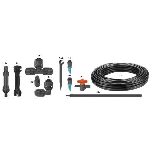 Комплект для полива Gardena Micro-Drip-System клумб и грядок площадью до 60 м2  фото 