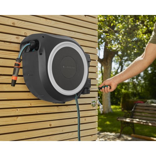 Котушка настінна Gardena RollUp L+ набір для поливу 30 м фото 1