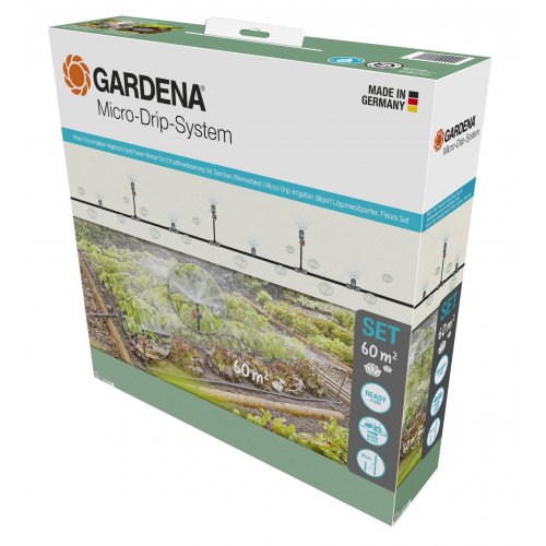 Комплект для полива Gardena Micro-Drip-System клумб и грядок площадью до 60 м2 фото 2