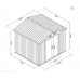 Садовий будинок металевий HECHT 6X8 PLUS