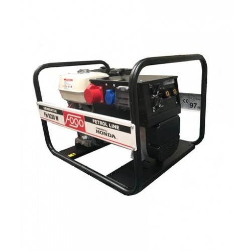 Апарат дугового зварювання з генераторною установкою  FH9220W 3ф-7,8кВА/1ф-4,0кВт, звар.стр-220А, двиг.Honda-GX390, бак 6,2л  фото 