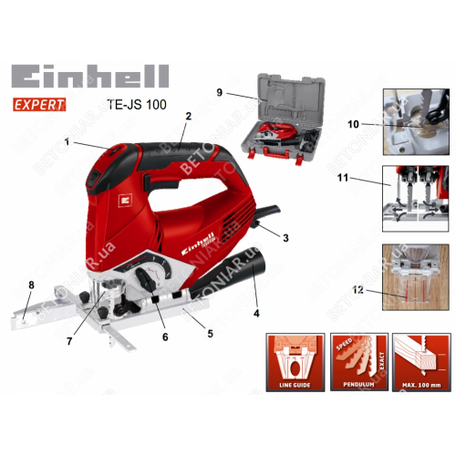Лобзик Einhell TE-JS 100 фото 3