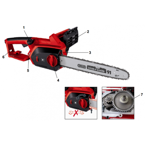 Електропила Einhell GH-EC 2040 фото 1