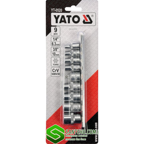 Набор головок под звёздочку Star Yato YT-0520 фото 1