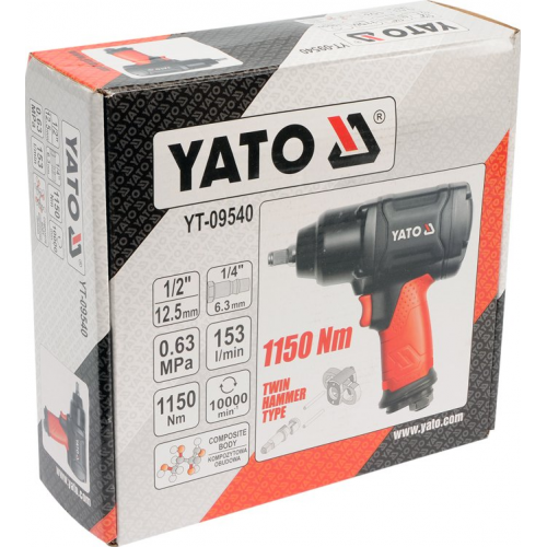 Гайковерт пневматический ударный YATO YT-09540 фото 4