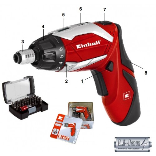 Аккумуляторная отвертка Einhell TE-SD 3,6 Li Kit New фото 1
