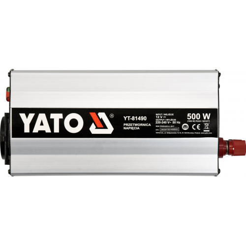 Преобразователь из 12 в 220 вольт напряжения Yato YT-81490 фото 1