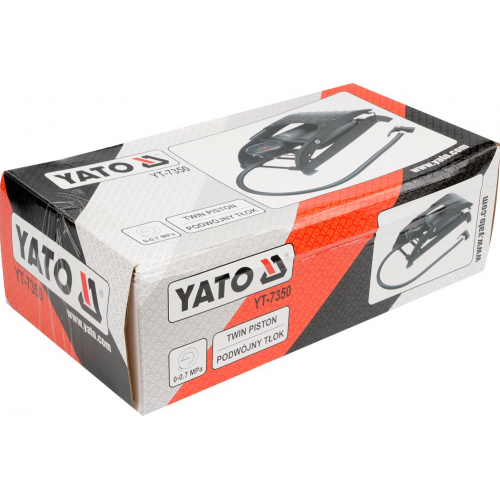 Автомобильный насос с манометром ножной Yato YT-7350 фото 1