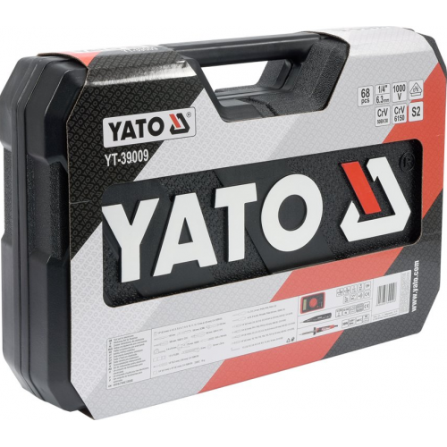 Набор электрика YATO YT-39009 (68 предметов) фото 2