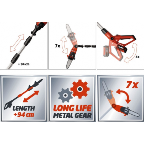 Высоторез Einhell GE-LC 18 LI T Solo фото 2