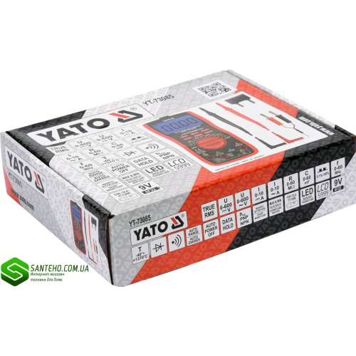 Цифровий мультиметр YATO YT-73085 фото 3