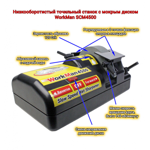 Точильный станок для ножей WorkMan SCM4500 фото 5