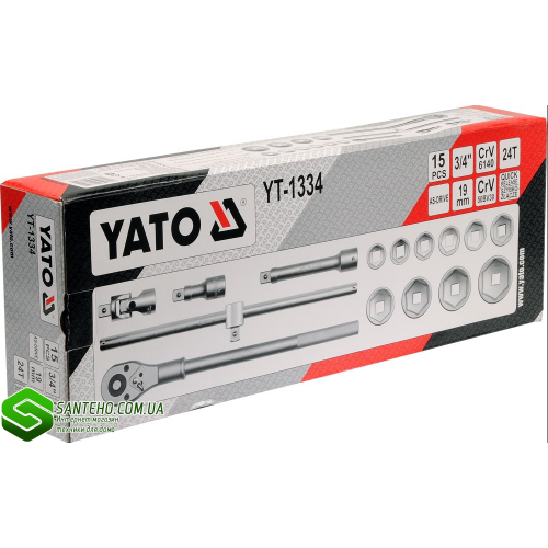 Набор головок торцевых Yato YT-1334 фото 2