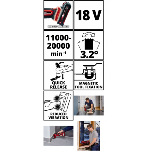 Реноватор аккумуляторный Einhell VARRITO New фото 3