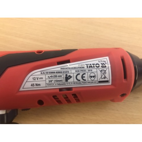Трещетка ударная аккумуляторная Yato YT-82902 фото 5