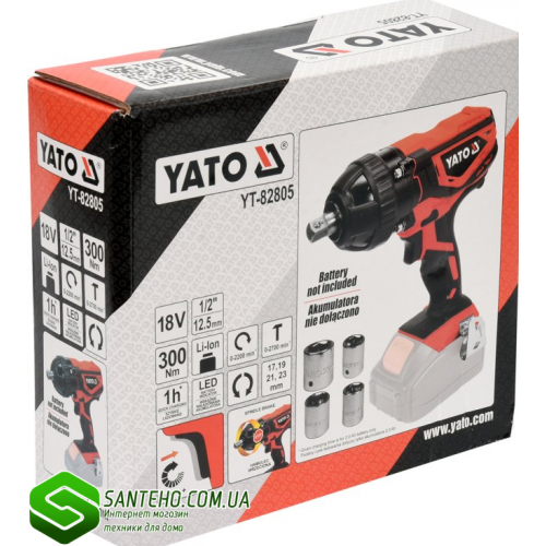 Гайковерт ударный Yato YT-82805 фото 3