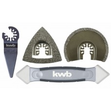 Набор для многофункционального инструмента для плитки 4 шт, KWB(708750)