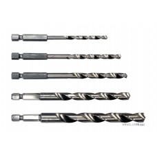 Набір свердел по металу з шестигранником 1/4 "STHOR 21650 4-10 мм 5 шт