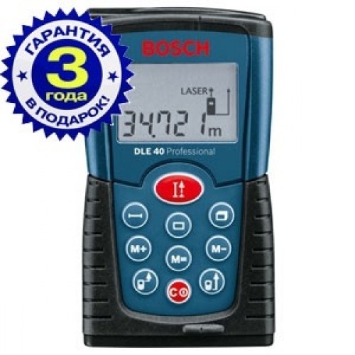 Лазерный дальномер Bosch DLE 40  фото 