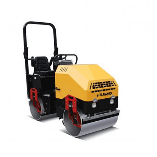 Виброкаток дорожный двухвальцeвый Furd FYL-900 двигатель Honda GX630  фото 