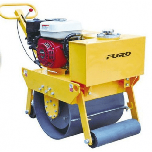 Виброкаток дорожный одновальцeвый ручной Furd FYL-450 двигатель Honda GX160  фото 