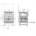 Плита газовая белая Grunhelm G4FG6612W-0