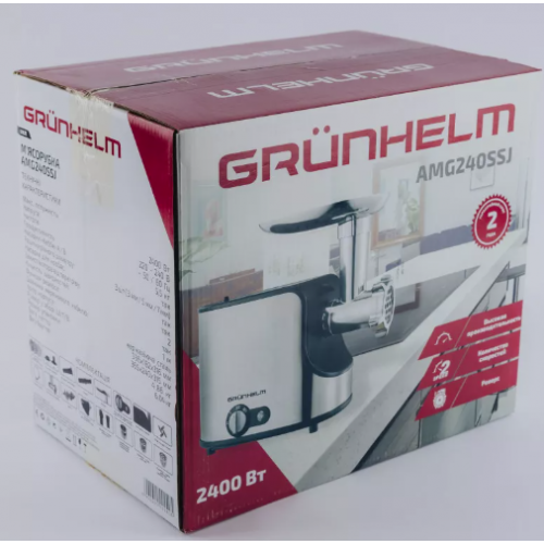Мясорубка AMG240SSJ Grunhelm 2400 Вт фото 8