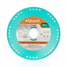 Алмазный диск по металлу Sturm 5170702, 125x22 мм