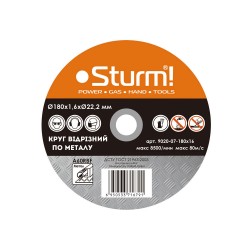 Круг отрезной по металлу Sturm 9020-07-180x16, 180x1.6x22