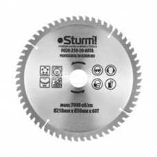 Диск пильный ламинат/алюминий/пластик Sturm 9020-210-30-60TA, 210х30 мм 60 зубов