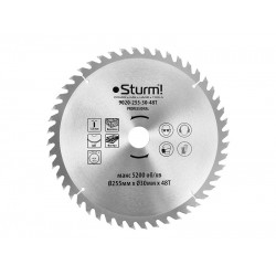 Диск пильный 255х30 мм 48 зубов по дереву для MS5525WM Sturm 9020-255-30-48T