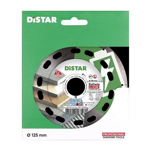 Круг алмазный отрезной Distar Esthete Li-Ion 125х1,1х22,23 мм фото 5