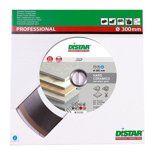 Круг алмазный отрезной Di-Star CORONA Hard Ceramics 5D 300х32 мокрый рез фото 1