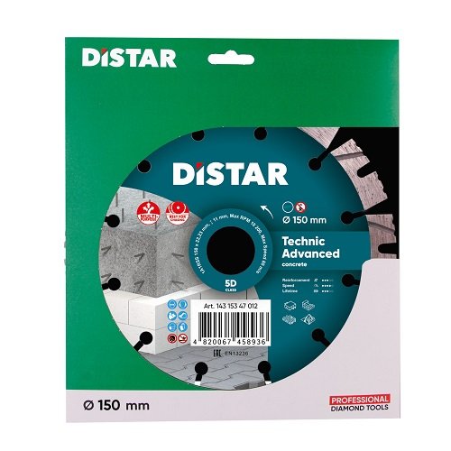 Круг алмазный Distar Technic Advanced 1A1RSS 150 мм бетон фото 1