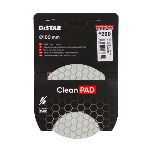Круг полировальный алмазный Distar 100x3x15 CleanPad #200 фото 13