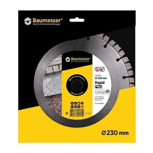 Круг алмазный отрезной Baumesser 1A1RSS 230 RAPID PRO фото 9