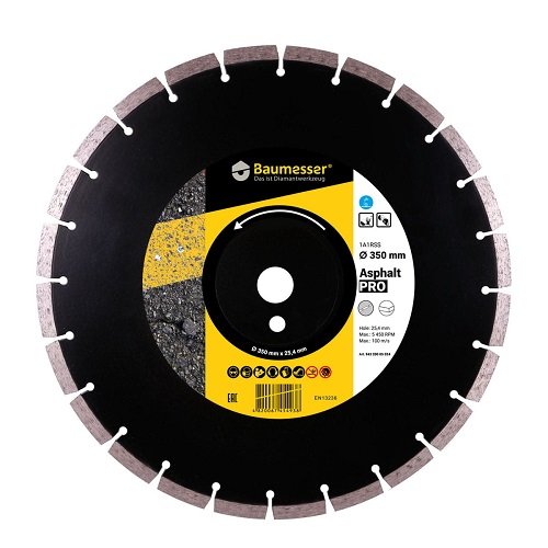 Диск алмазный сегментный Di-Star Asphalt Pro 350x25,4  фото 