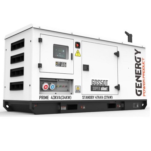 Генератор дизельний GENERGY GDS50T 37 кВт  фото 