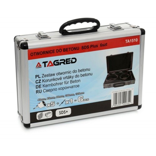 Набор кольцевых коронок для бетона SDS Plus и SDS Max TAGRED TA1510 фото 8