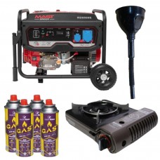 Бензиновый генератор MAST GROUP RD9500E + газовая плитка Orcamp CK-505 + 4 газовых картриджа 400 мл