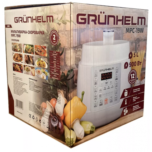 Мультиварка-скороварка Grunhelm MPC-19W фото 7