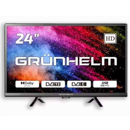 Телевізор Grunhelm 24H300-T2 24" LED TV T2  фото 