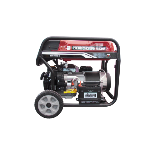 Генераторна установка SC6000E-II 1ф 5,0кВт, ел.старт, бак-25л, колеса фото 2